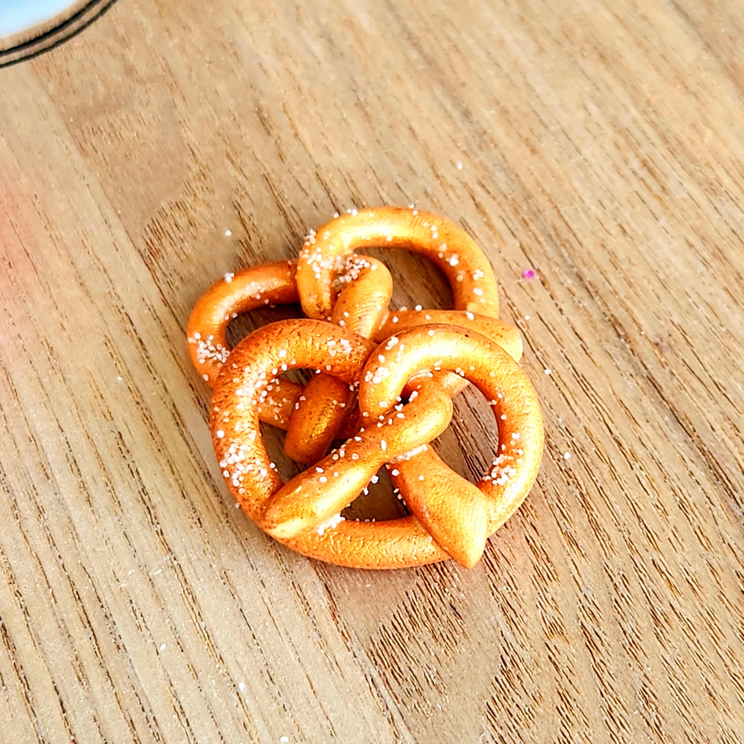 Soft Pretzels | 1:6 Scale Handmade Miniature Clay Doll Food